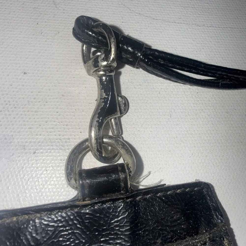 Coach Zebra Print ID Lanyard Holder